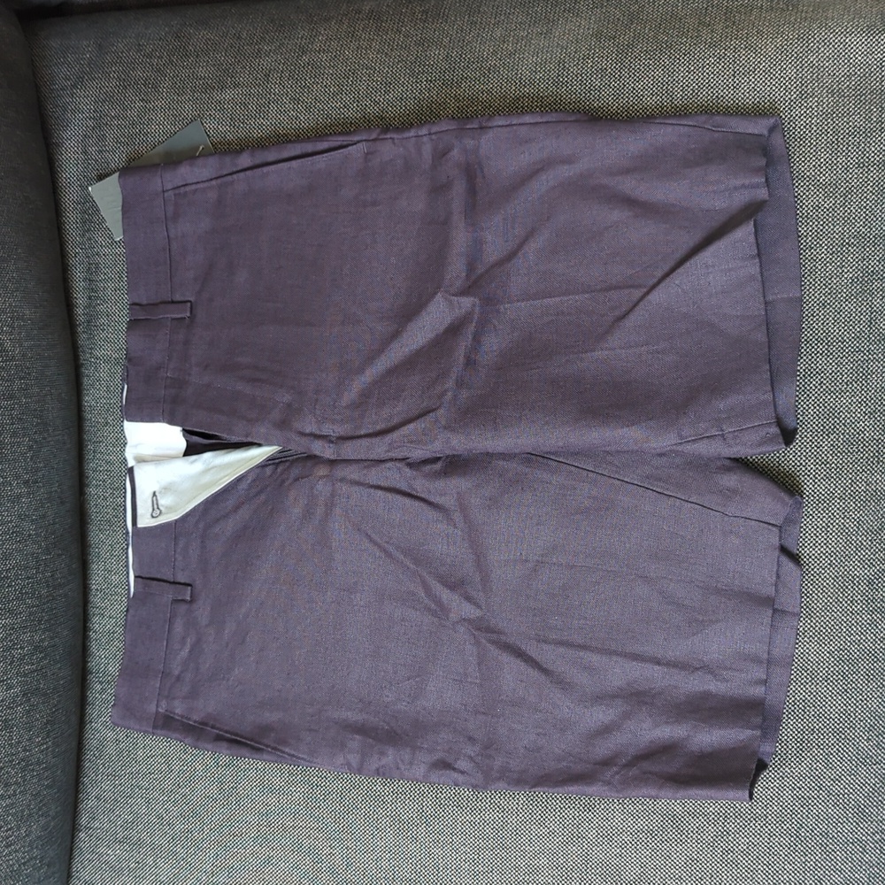New w/ Tags H&M Shorts Size 32R Dark Purple - Picture 2 of 6